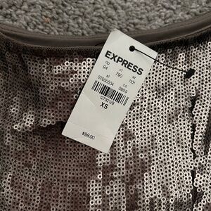 NWT XS Express sequins dress